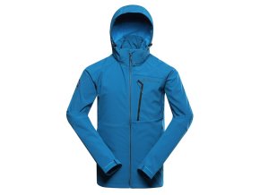 bunda pánská ALPINE PRO HOOR softshellová modrá (Velikost L)