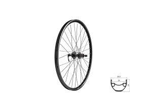 KELLYS Zapletené kolo zadní KLS DRAFT DSC 23 R, 27,5", black