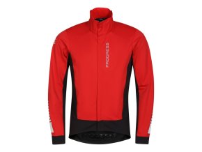 bunda pánská Progress TONALE červeno/černá cyklistická (Velikost L)