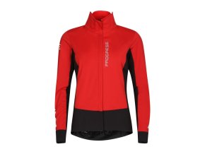 bunda dámská Progress FOLGARIA červeno/černá cyklistická (Velikost L)
