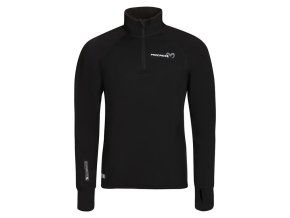 mikina pánská Progress TOREZ ZIP MERINO černá