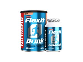 vánoční sada nápoj Nutrend Flexit Drink 400g broskev+Gelacoll 180 kapslí