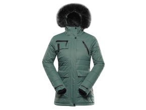 bunda dámská ALPINE PRO WERDA s membránou PTX zelená (Velikost L)