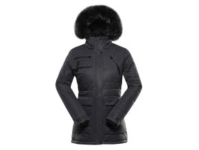 bunda dámská ALPINE PRO WERDA s membránou PTX šedá (Velikost L)