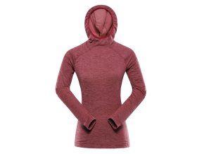 mikina dámská ALPINE PRO ROLTA rychleschnoucí růžová (Velikost M)