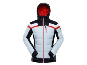 bunda dámská ALPINE PRO FERERA péřová s membránou PTX modrá (Velikost L)