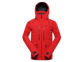 bunda pánská ALPINE PRO REAS s membránou PTX červená (Velikost L)
