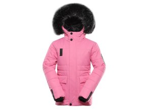bunda dětská ALPINE PRO WERDO s membránou PTX růžová (Velikost 116-122)