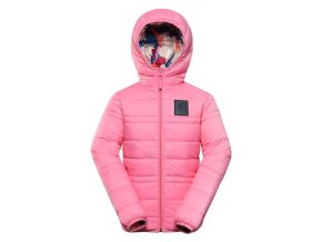 bunda dětská ALPINE PRO DOUWO HI-THERM oboustranná růžová (Velikost 104-110)