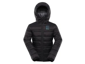 bunda dětská ALPINE PRO DOUWO HI-THERM oboustranná černá (Velikost 104-110)