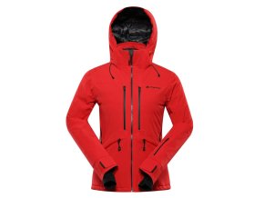 bunda dámská ALPINE PRO REASA s membránou PTX červená (Velikost L)