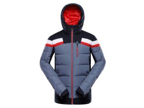 bunda pánská ALPINE PRO FERER péřová s membránou PTX šedá (Velikost 5XL)