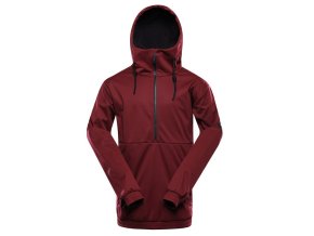 bunda pánská ALPINE PRO JARG softshellová s membránou PTX červená (Velikost L)