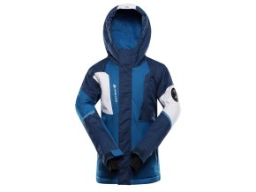 bunda dětská ALPINE PRO DEARO s membránou PTX modrá (Velikost 104-110)