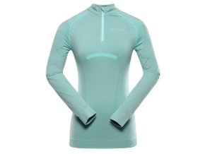 triko dámské dlouhé ALPINE PRO SEAMA funkční zelené (Velikost M-L)
