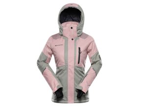 bunda dámská ALPINE PRO DEARA s membránou PTX šedá (Velikost L)