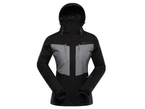 bunda dámská ALPINE PRO COMEDA s membránou PTX černá (Velikost L)