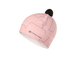 čepice ALPINE PRO ABERE funkční s bambulí růžová (Velikost L)