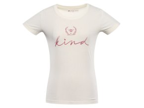 triko dámské krátké ALPINE PRO TERMESA 2 béžové (Velikost L)