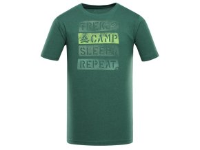 triko pánské krátké ALPINE PRO BOLEN 2 s COOL DRY zelené (Velikost 5XL)