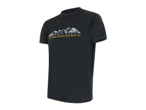 triko krátké pánské SENSOR COOLMAX TECH MOUNTAINS LIMITED černé (Velikost L)