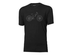 triko krátké pánské Progress WABI MTB černo-šedé (Velikost L)