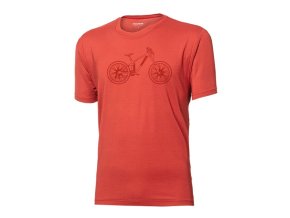 triko krátké pánské Progress WABI MTB terakota (Velikost L)