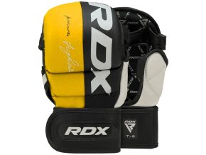 sparring rukavice RDX T6 MMA žluté (Velikost M)