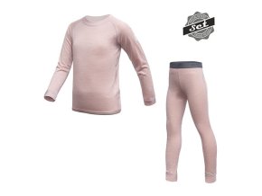 triko dl.rukáv + spodky dětské SENSOR MERINO AIR SET dusty pink (Velikost 100)