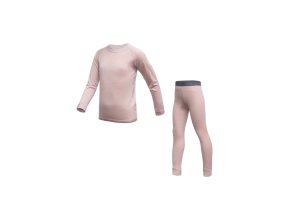triko dl.rukáv + spodky dětské SENSOR MERINO AIR SET dusty pink (Velikost 100)