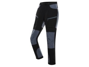 kalhoty pánské dlouhé ALPINE PRO AKAN 2 softshellové černé (Velikost 44)