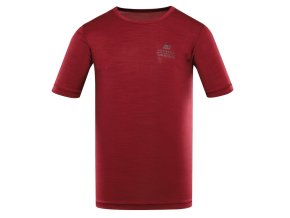 triko pánské krátké ALPINE PRO BASIK rychleschnoucí s COOL DRY červené (Velikost 5XL)