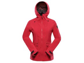 bunda dámská ALPINE PRO ZARRA nepromokavá S PTX růžová (Velikost L)