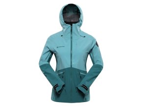 bunda dámská ALPINE PRO ZARRA nepromokavá S PTX modrá