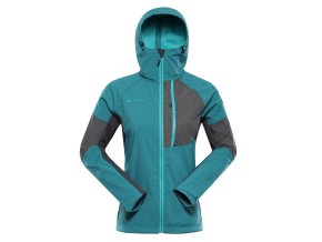 bunda dámská ALPINE PRO ESPRITA 2 softshellová s DWR zelená