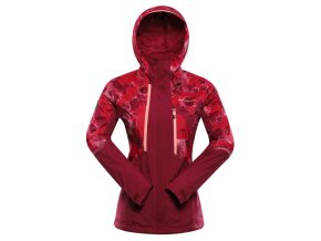bunda dámská ALPINE PRO NOREMA 2 nepromokavá s PTX růžová (Velikost L)