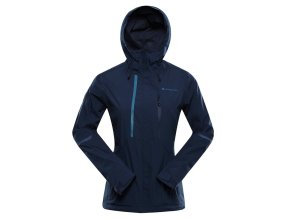 bunda dámská ALPINE PRO NOREMA 2 nepromokavá s PTX modrá (Velikost L)