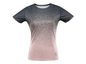 triko dámské krátké ALPINE PRO QUATRA s COOL DRY béžové (Velikost L)
