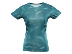triko dámské krátké ALPINE PRO QUATRA s COOL DRY zelené (Velikost L)