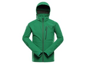 bunda pánská ALPINE PRO HOOR softshellová s DWR zelená