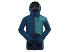 bunda pánská ALPINE PRO ZARR nepromokavá s PTX modrá (Velikost L)