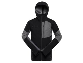 bunda pánská ALPINE PRO ESPRIT 2 softshellová s DWR černá (Velikost 5XL)