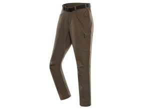 kalhoty pánské dlouhé ALPINE PRO CORB softshellové s COOL DRY zemité