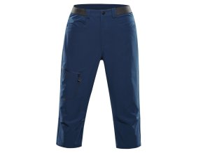 kalhoty pánské 3/4 ALPINE PRO WEDER 2 softshellové modré (Velikost 44)