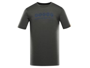triko pánské krátké ALPINE PRO WOOLEN 3 s merinem zelené