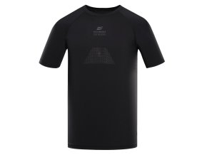 triko pánské krátké ALPINE PRO MOLS s reflexními prvky černé (Velikost 5XL)
