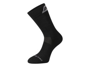 ponožky dlouhé ALPINE PRO ERATE s merinem černé (Velikost XL)