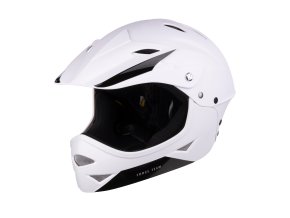 přilba FORCE DOWNHILL junior, bílá matná S - M