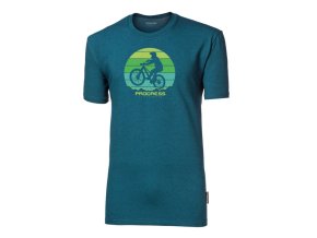 triko krátké pánské Progress BARBAR BIKER s bambusem petrol (Velikost L)