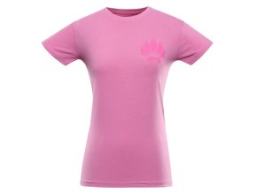 triko dámské krátké ALPINE PRO SUMEKA růžové (Velikost L)